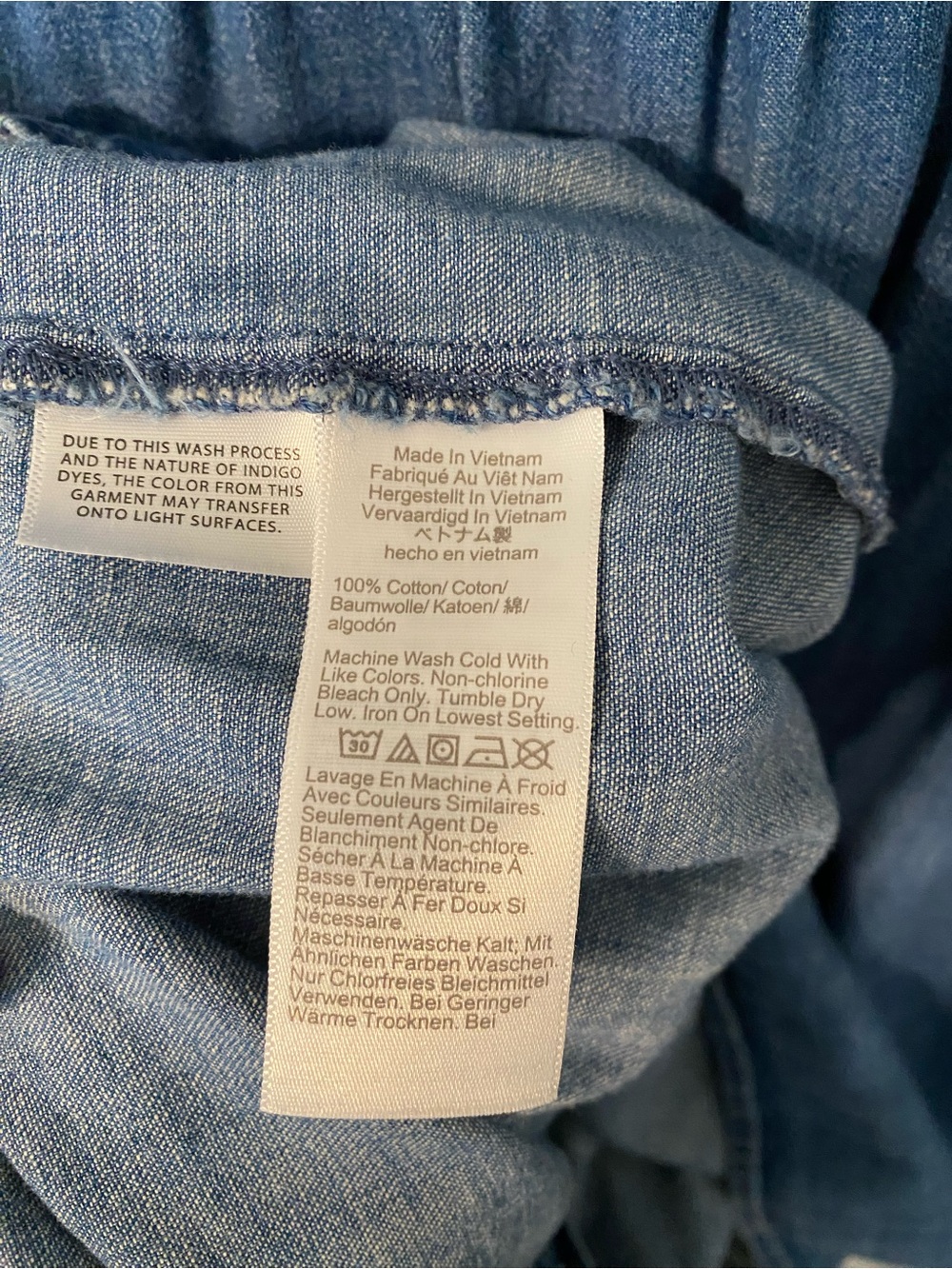 NWOT Madewell Denim Ruffled Pintuck Top - Picture 12 of 15